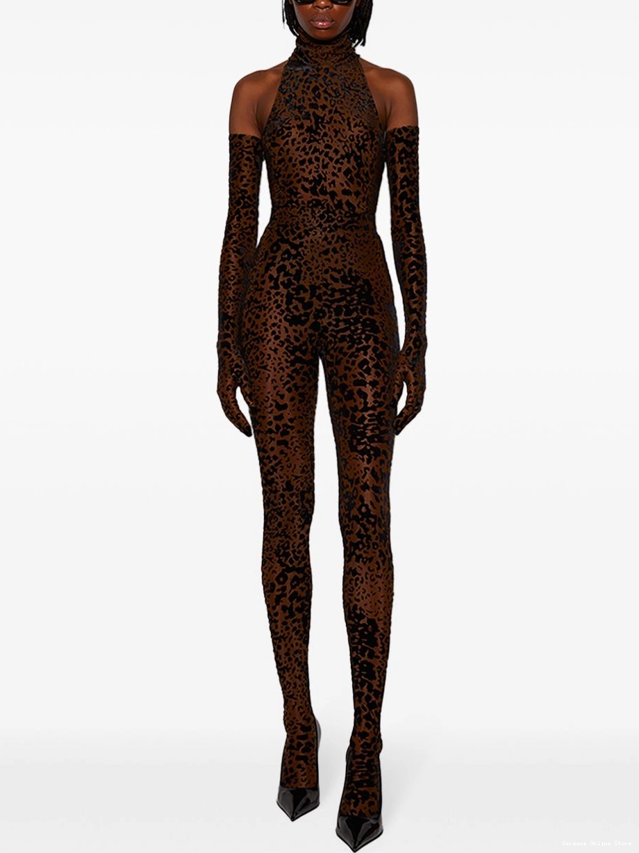 Affordable bodysuit Women Versace leopard-print 0711